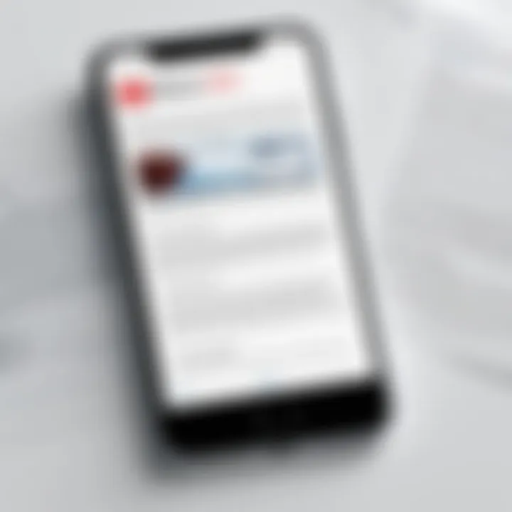 Visual guide of completed PDF document on iPhone