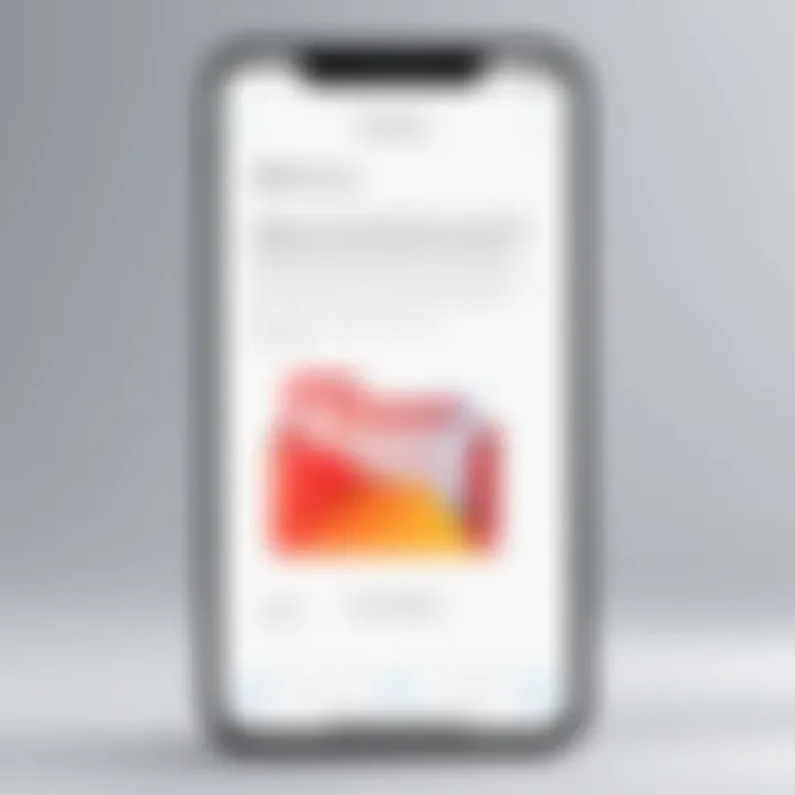 Illustration of PDF settings on an iPhone