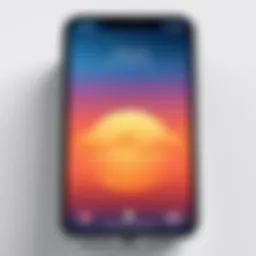 Voice memo icon on iPhone