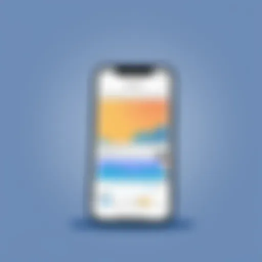 Showcasing an iPhone screen with editing software open