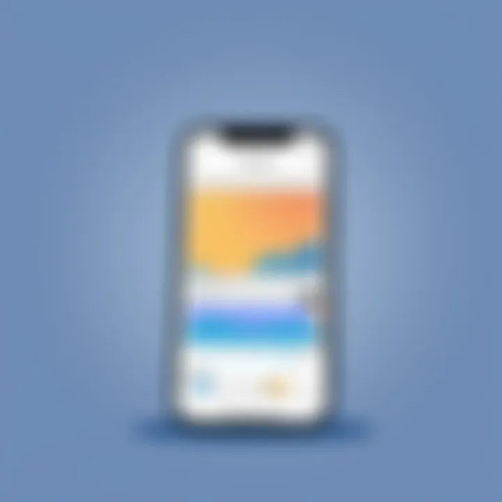 Editing Software on iPhone Showcasing an iPhone screen with editing software open