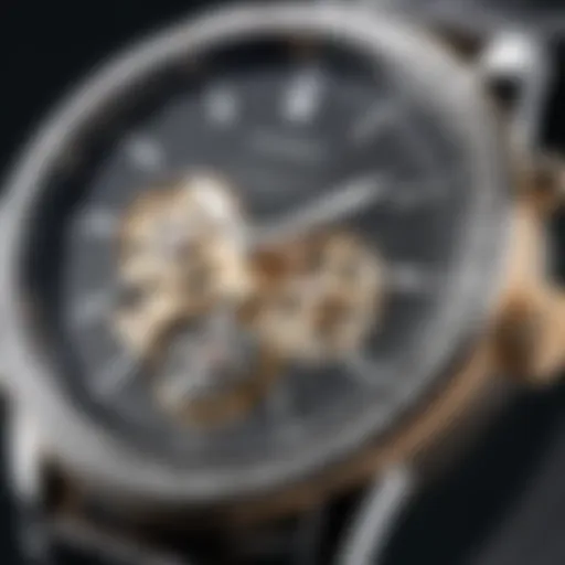 An elegant custom timepiece showcasing intricate design elements