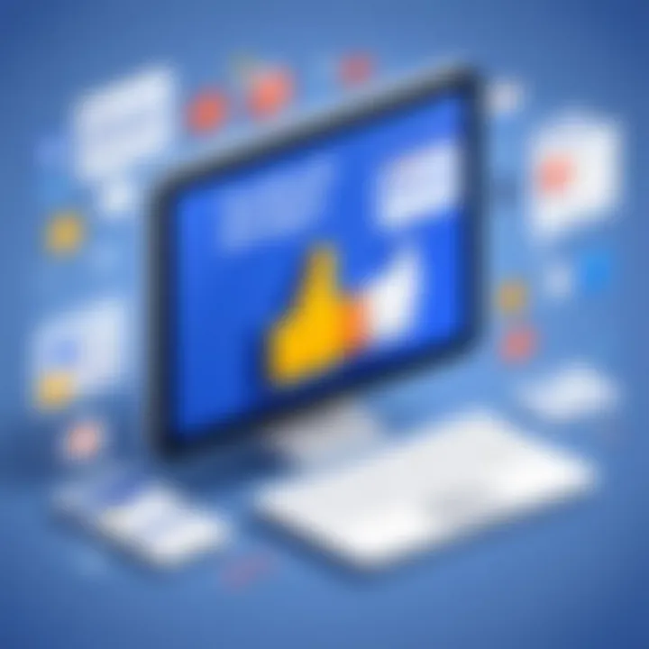 A graphic showing engagement strategies for Facebook pages