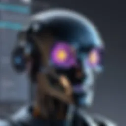 Illustration of Discord interface with bot features highlighted