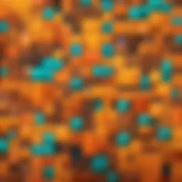 A vibrant Minecraft skin design showcasing unique patterns and colors.