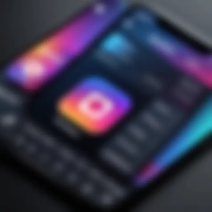 A screenshot showcasing the music selection interface on Instagram.