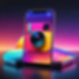 An example of an Instagram Story featuring vibrant visuals and music integration.