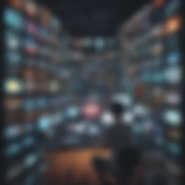 Innovative Dubbed Anime Selection Creative visualization of dubbed anime content