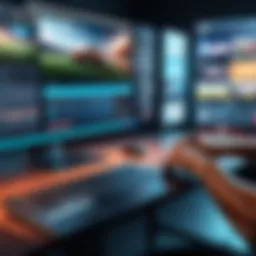 Creative sports video editing software interface