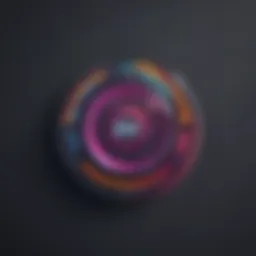 Customization app icons on abstract background