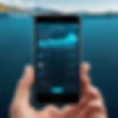 A user customizing settings for the Water Widget on their device