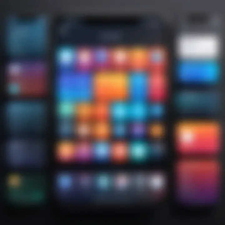 A visually appealing arrangement of apps, illustrating effective organization and accessibility.