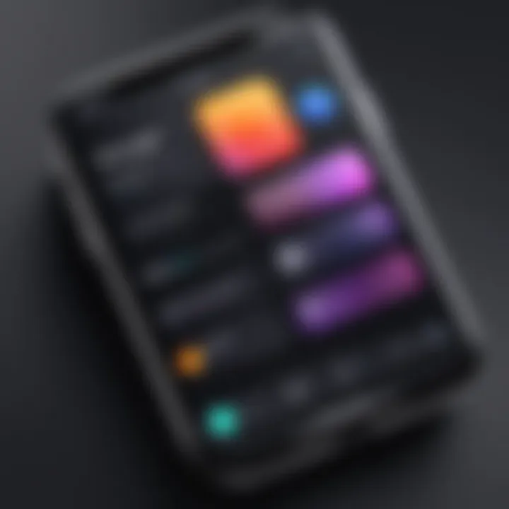 An array of widgets elegantly integrated into an iOS interface, enhancing usability and aesthetics.