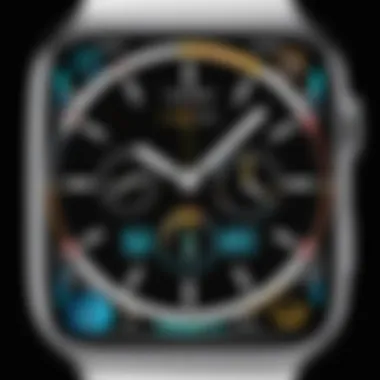 Sleek digital watch face with modern complications