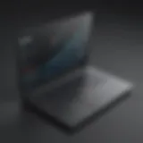 Cutting-edge laptop running advanced software