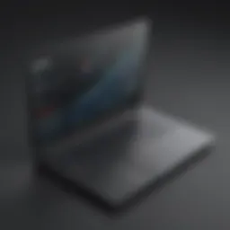 Cutting-edge laptop running advanced software