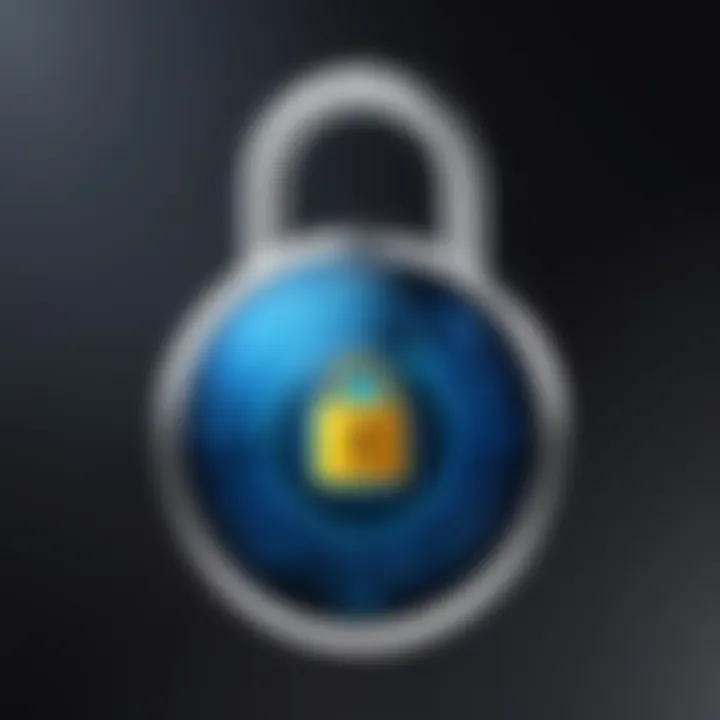 Data Security Padlock
