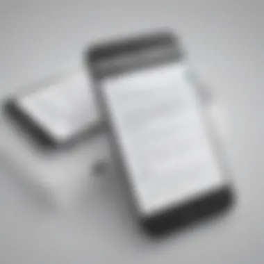 Digital Document Editing Digital document editing on smartphone