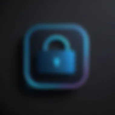 Lock symbol representing message privacy