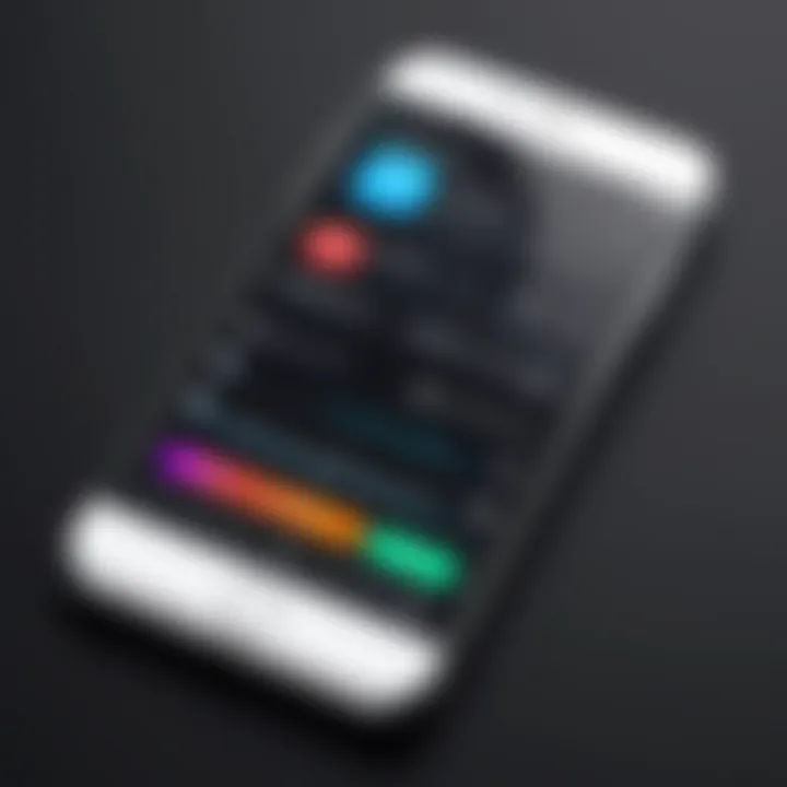 Minimalistic design symbolizing discreet message management on iPhone