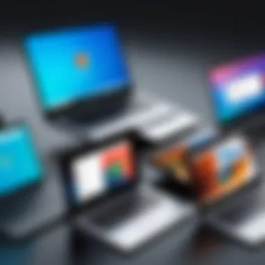 Operating Systems of Laptops and Chromebooks Infographic illustrating the operating systems of laptops vs. Chromebooks