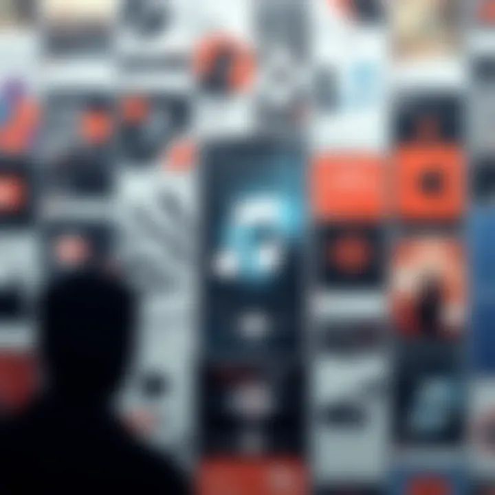 Influence of Music in Instagram Stories A collage of popular Instagram stories highlighting the role of music