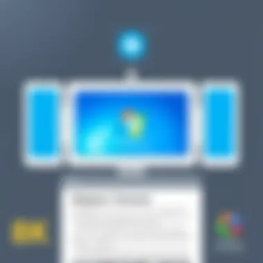 Visual representation of Windows 7 interface