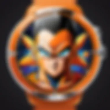 Cosmic Characters: Dragon Ball Z Meets Modern Tech An elegant design featuring Dragon Ball Z characters in a cosmic backdrop