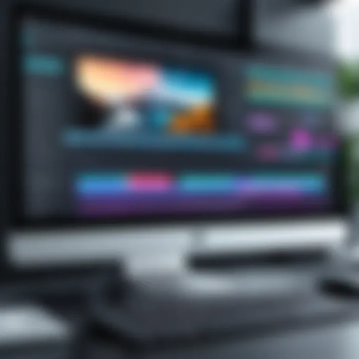 A screenshot of popular video editing software interface with various editing tools.