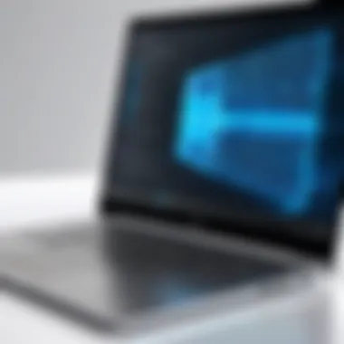 Enhanced Laptop Efficiency Illustration of optimized laptop running smoothly
