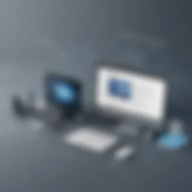 Optimizing Digital Space Digital organization concept