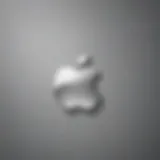 Elegant Apple Logo on Wallpaper