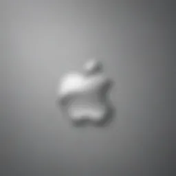 Elegant Apple Logo on Wallpaper