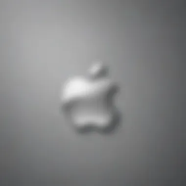 Sleek Apple Logo Design Elegant Apple Logo on Wallpaper