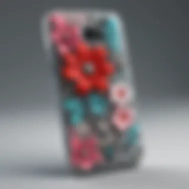 Exquisite Floral Charm Galaxy S2 Case Elegant Case with Floral Embellishments