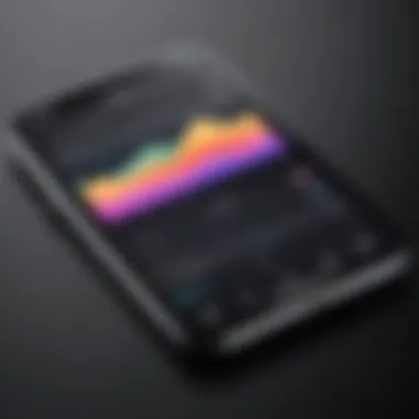 Sleek iPhone Recording App Interface Elegantly designed iPhone recording app interface