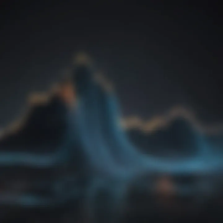 Artistic sound wave visualization