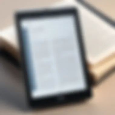 Sleek Interface of EPUB Reader A sleek interface of a popular EPUB reader displaying a rich library of eBooks.