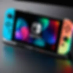 Nintendo Switch OLED showcasing vibrant display