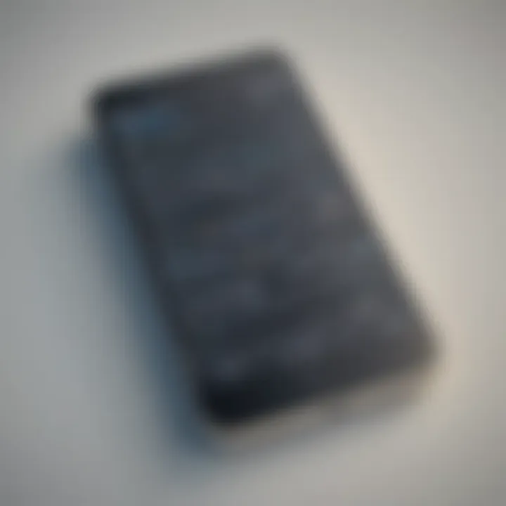 Creative writing enhancement on smartphone display