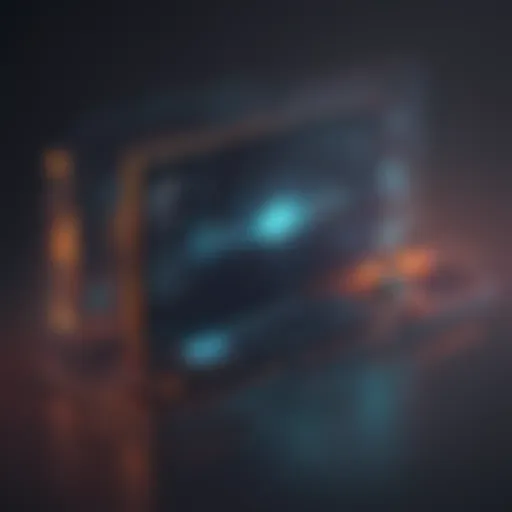 Innovative Streaming Platform with Abstract Design Elements