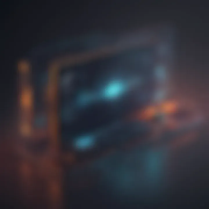 Innovative Streaming Platform with Abstract Design Elements