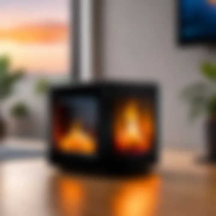 User interacting with Amazon Fire Cube in a smart home setting