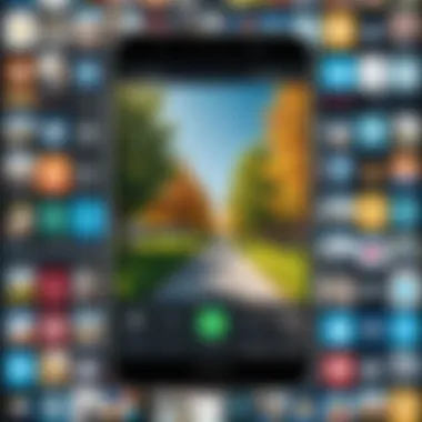 User Interface of Hidden Photo Applications User interface of an Android application showcasing hidden photos