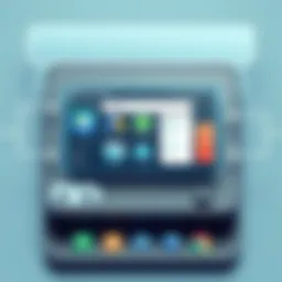 Overview of Android emulator interface showcasing multiple applications running