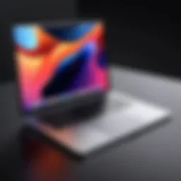 Showcasing Apple MacBook Pro with video editing software open