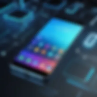 Smartphone Animation Showcase A smartphone displaying a lively animated photograph