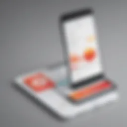 Illustration of iPhone with ad blocker app
