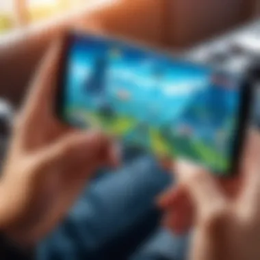 Technological Advancements in Mobile Gaming An illustration highlighting technological advancements in mobile gaming.