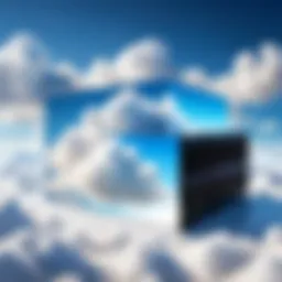 A serene cloudscape representing digital storage solutions